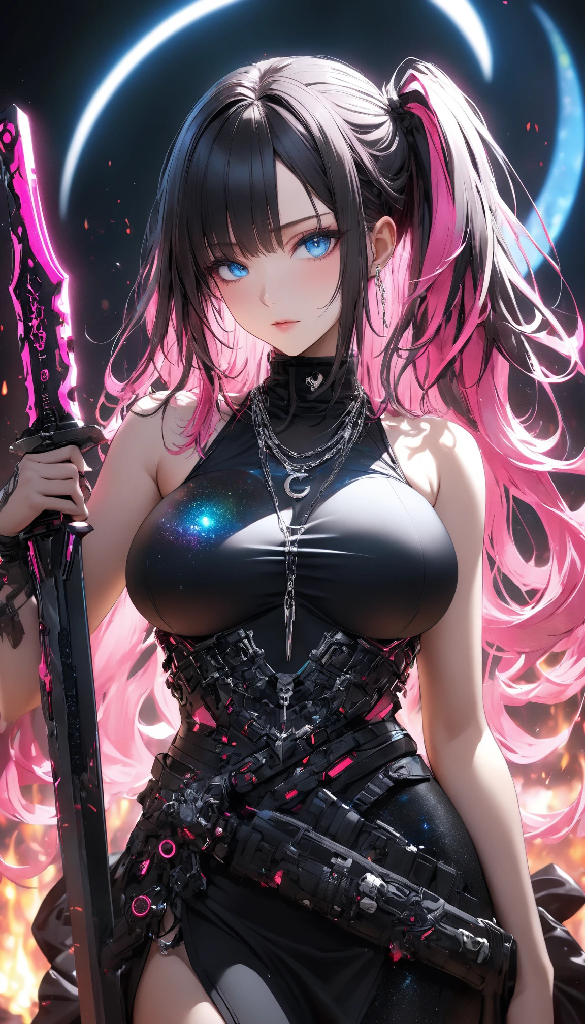 (masterpiece, top quality, best quality, official art, beautiful, cosmic, atmospheric, psychedelic, dreamlike and aesthetic, the most beautiful and highly detailed Harajuku-inspired hooded cyberpunk battle armor, super huge enormously gigantic tits, tons of tattoos and piercings:1.2), (1girl), extreme detailed,(fractal art:1.3),colorful,highest detailed, cherry blossoms blowing in the wind 