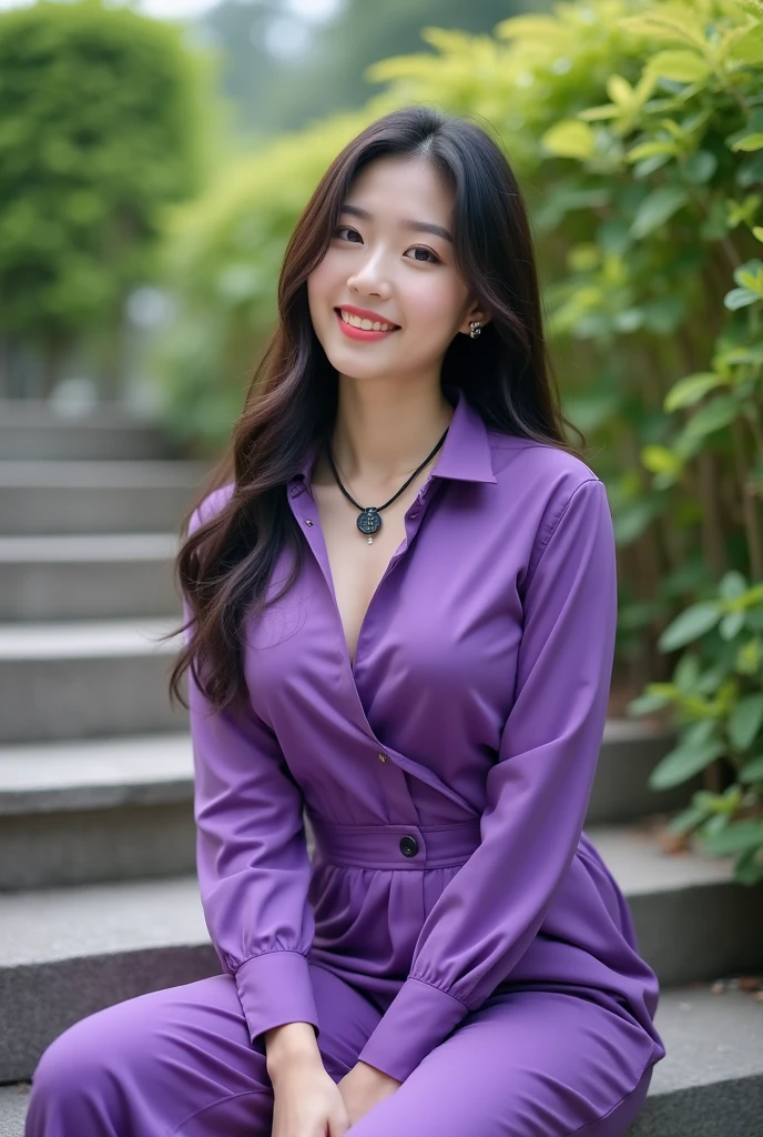 masutepiece, Best Quality, 8K、(Golden Ratio Face、Balanced eyes)、二重まぶた、Beautiful nasal muscles、Shy laughter、lipgloss 、Very beautiful girl、Beautiful girl solo like a model、View photographer、Officelady、jaket、blouse、Girl Wet in the Rain