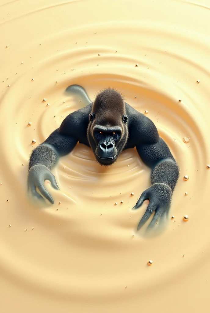 Feral, furry, panting, gorilla,  detailed legs, , 1 tongue, 1 big dick , 1 anus, 2 testicles, detached 1 tail, , after orgasm, vivid colors, realistic , white background, cum in ass, cum on floor, cum on dick  , realistic dick