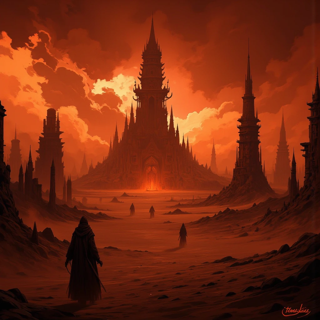 hay un hombre parado en un túnel estrecho con un perro, with inspiration from Beksinski, ( Beksinski ), audobon and Beksinski, high detailed Beksinski painting, cinematográfico. Beksinski painting, Beksinski ”, Beksinski masterpiece, Con. Beksinski, Beksinski paintin, distaw Beksinski, statues skulls giants, skelet statues
