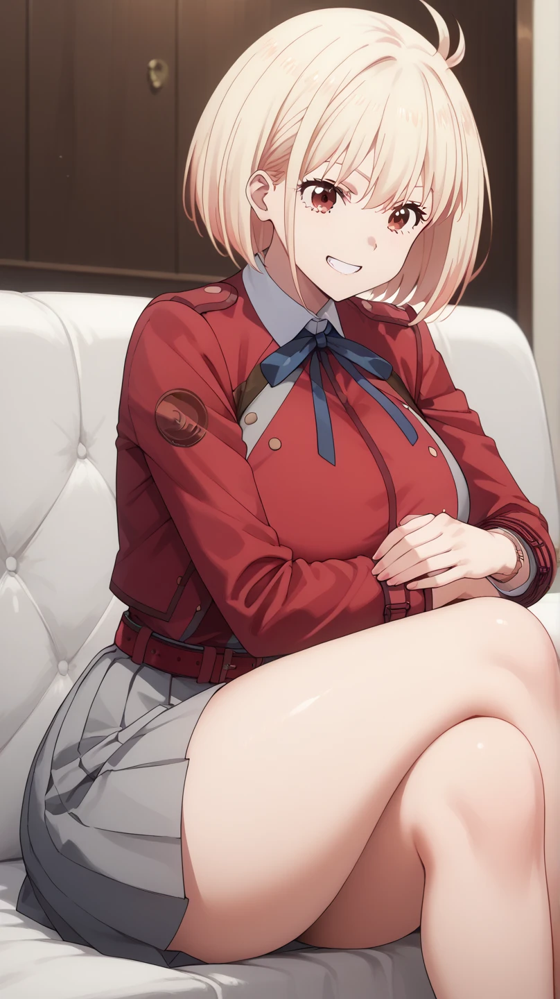 ((Beautuful Women)),(normal breast:1.6),(((deep in the night))),(((detail portrayal))),(((light brown short hair:1.6))),(((Wavy Hair))),((Red headband)),(((a small face))),(((Less bangs))),(((asymmetrical bangs))),(((Forehead visible))),(((Light brown eyes))),(masterpiece)), (((drooing eyes))),((top-quality)),((Vivid light and shadow depiction)), (The ultra-detailliert), ((kawaii)), (((Toned body))),(((cute little))),(((Beautiful body lines))), (Detailed body line depiction), ((detailed face depiction)),((ighly detailed)), (8K), top-quality, (Beautiful fece),(((World-class quality))), ighly detailed, hight resolution,(((Anime filling))),(((de pele branca))),(((She wears an orange blazer school uniform with an open chest.))),(((White bra))),(((Show breasts))),(((Red plaid skirt))),(((Red ribbon and white panties))),(((Detailed depiction of panties))),(((Lift up your skirt and show your panty-skirt smile))),(((Composition seen from the front))),(((composition seen from below))),(((open one's legs:1.6))),(((Luxury hotel rooms))),(((Sitting in bed))),(((pubick hair))),