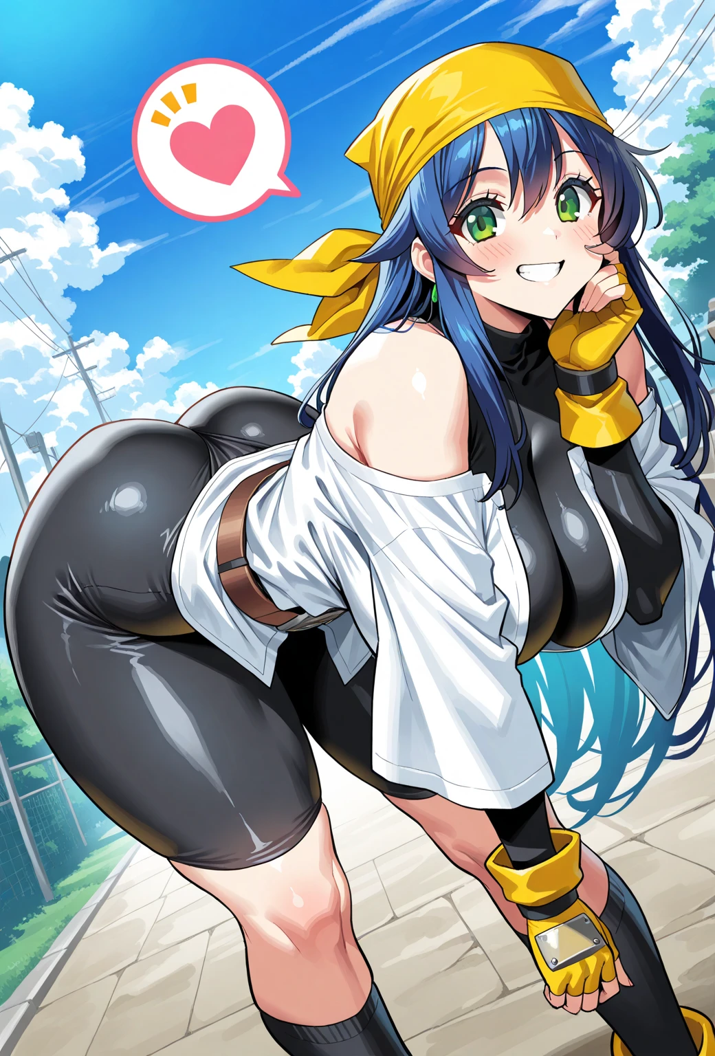 1 girl, Aqua Konosuba, blue hair, (huge ass:1.2), juicy buns, no panties, (Angle on the ass), vin in the back