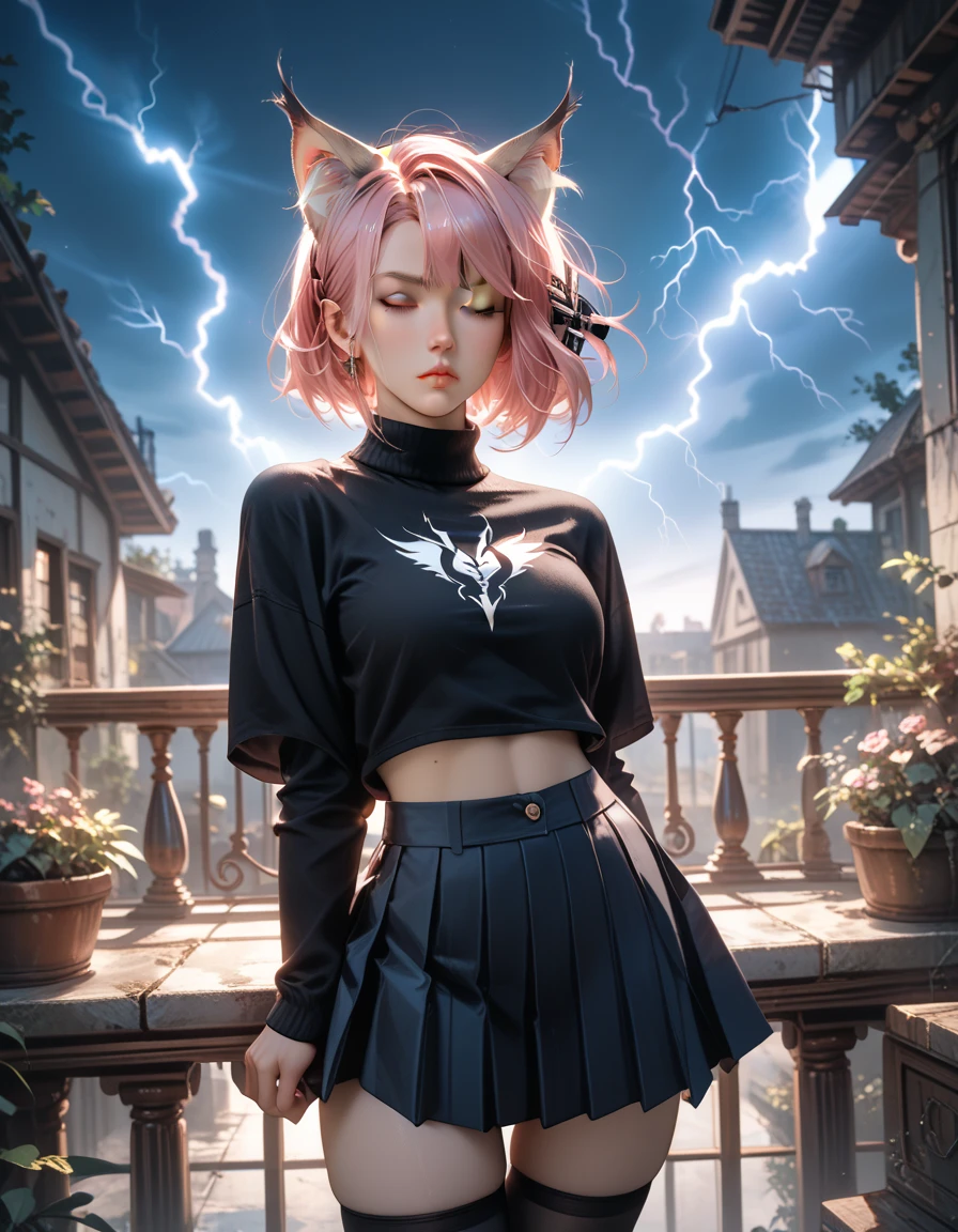 Anime girls wearing skirts and shirts,The background is a demon, anime in fantasy style, Fantasy art style, 🌺 CGSesociety, angry high moral sexy werewolf, trending on artstation pixiv, Guviz-style artwork, Realistic anime 3 D style, trending on cgstation, Epic fantasy art style, realistic anime artstyle