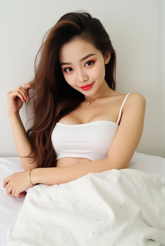 ((Highest quality, 8K, masterpiece: 1.3)), 1 Female, The beauty of slim abs: 1.3, (Hairstyle Casual, Big ample breasts: 1.2), Wet Skin, Ultra-fine face, Detailed eyes, double eyelid, smile, Formal shirt, Exposing cleavage, gigantic breasts: 1.3, cleavage: 1.3, Armpits,Leaning,forward, Black Hair,Tight bare legs, Full body description,White skin,mini skirt: 1.3,Girl with perfect body,Long Hair,Inside the room,Fair skin