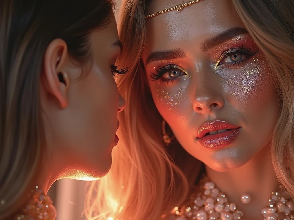 Makeup Artist Makeup for Stars,(Masterpiece :1.2), Best Quality, Masterpiece , high resolution, Original, Extremely fine wallpaper, Perfect lighting,(极其精细的CG:1.2),