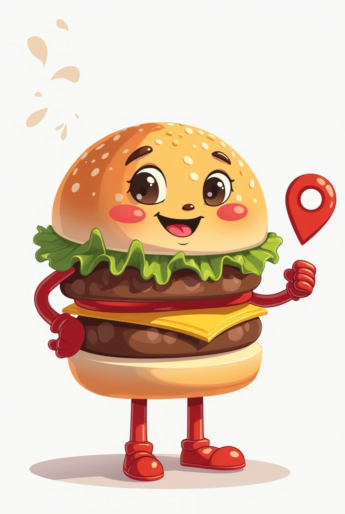 Logo of a burger joint called giga lanche delivery