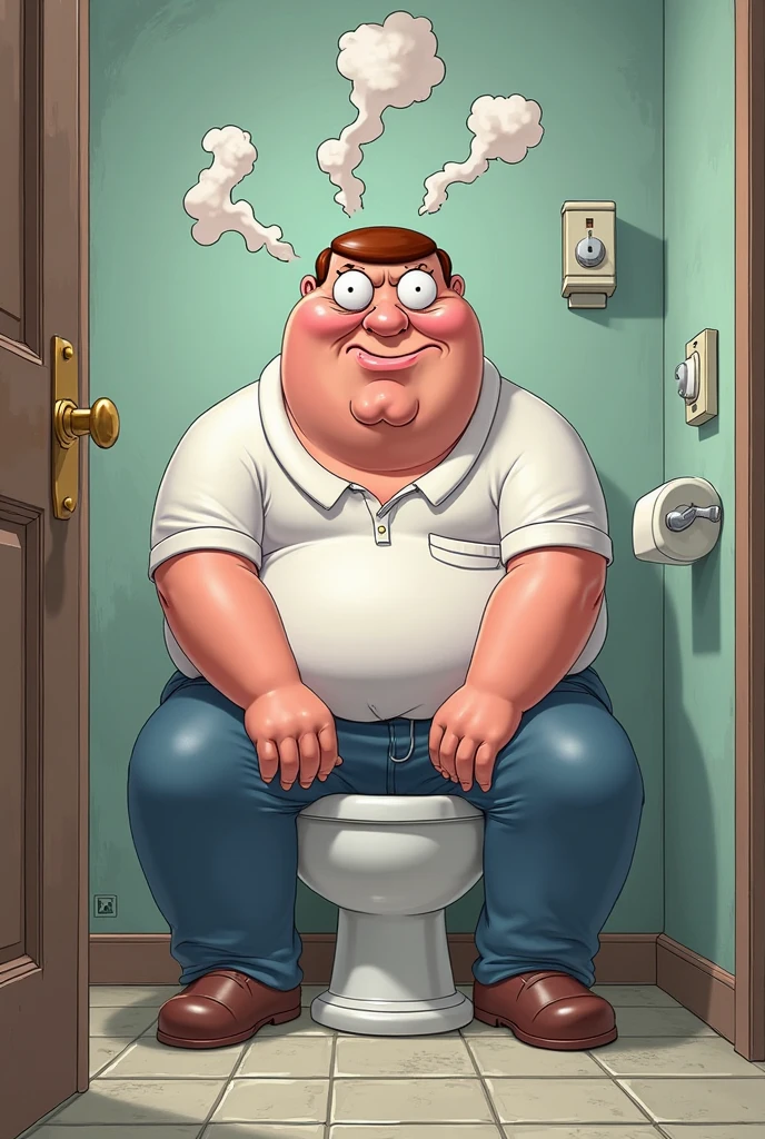 Bodybuilder shitting drawing 