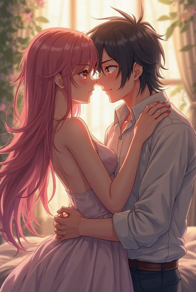 Anime girl, anime boy, having sex