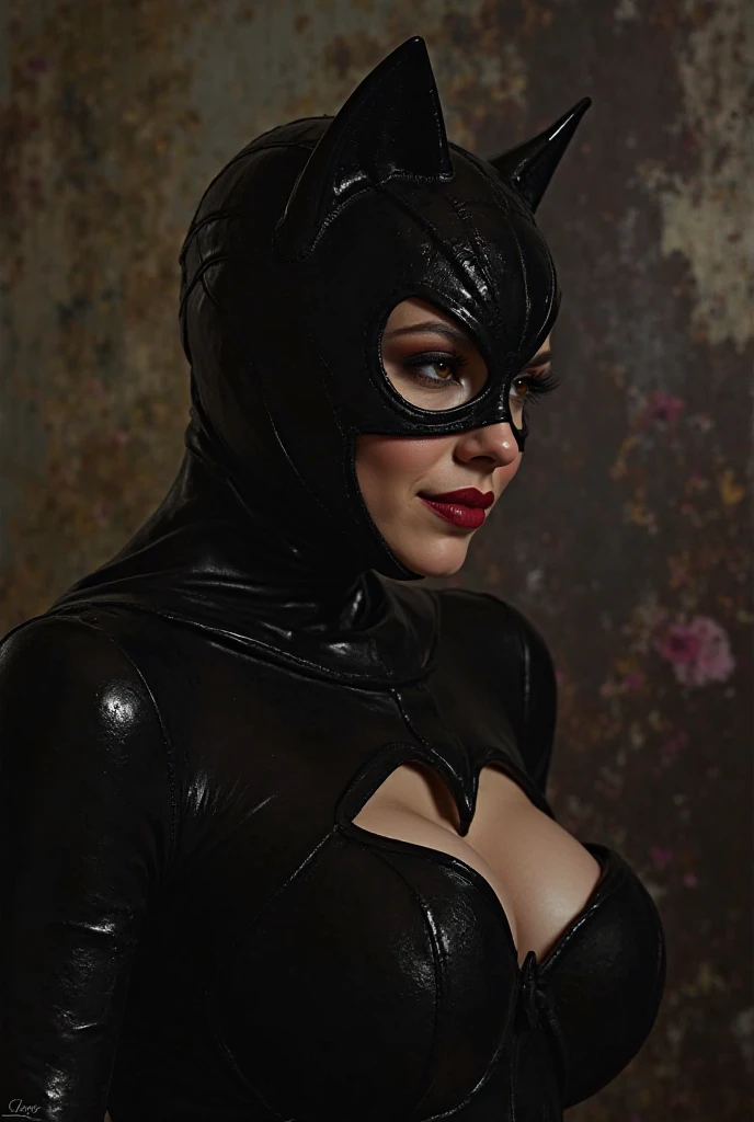 cinematic film still of <lora:Catwoman:1.2>
Catwoman a naked nipples cartoon character dressed as grey catwoman in a dark room In Gotham City Universe
<lora:nsfw-xl-2.0:1>, shallow depth of field, vignette, highly detailed, high budget, bokeh, cinemascope, moody, epic, gorgeous, film grain, grainy