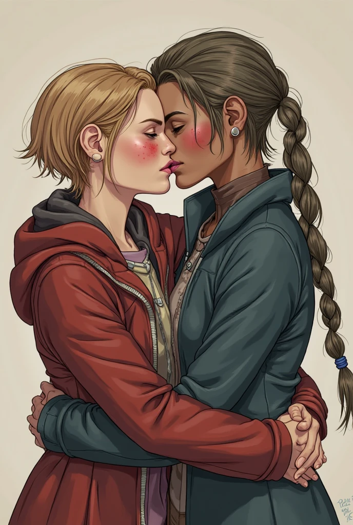 (arabic gerudo valley 1girl:1.1) tribe woman kissing (ganondorf villain 1boy:1.1) on the cheek kissingcheek hetero <lora:wcolors-step00001600:0.9> watercolor painting <lora:kissingcheek:0.8>