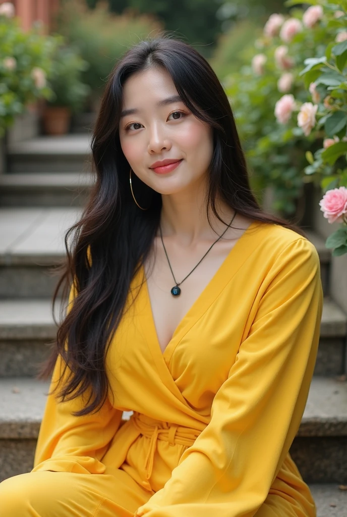 (8K、top-quality、masutepiece、超A high resolution:1.2) (Paul Rubens and Rebecca Guay's style:1.1) (Sacred Full Moon on Autumn Nights:1.4) Photos of beautiful Japan women、Autumn color dresses made of knitted material、Rim Lights