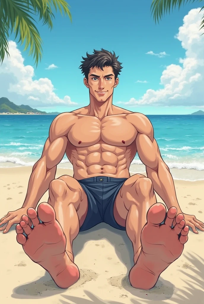 Size 1: 3.oppav3, Asian tanned (masterpiece, ultra quality, high resolution, 8k, intricate: 1.4), (detailed face: 1.3), beautiful, young Korean, white skin, double eyelids, detailed skin, 1boy, ((realistic)), abdominals, good lighting quality, muscle veins, ((pink skin), flexion, (tongue out and mouth open: 1.3), (eyes looked up: 1.6), (tongue drooling: 1.5), lust face, full body, female, shirtless, full body, pink underwear, beach