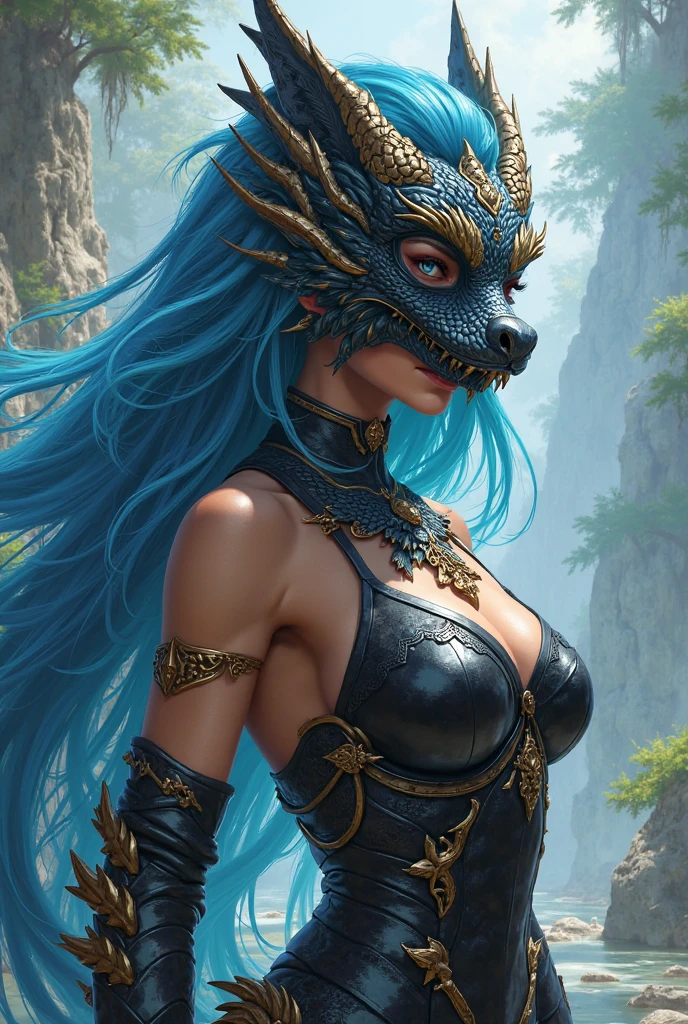 An earth dragon girl, she is very sexy and ancient.