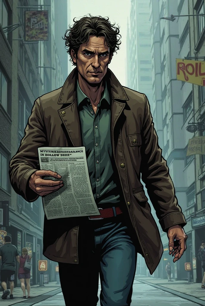 A panoramic shot of a bustling street corner in a vibrant city.,Breaking Bad,Walter White, the central character of “Breaking Bad,” undergoes a dramatic transformation in appearance: from a meek, unassuming high school chemistry teacher with a mustache and glasses, to the bald, bearded figure known as “Heisenberg,” exuding menace and authority. His wardrobe shift from nondescript, muted clothing to darker, more assertive attire mirrors his descent into the criminal world.