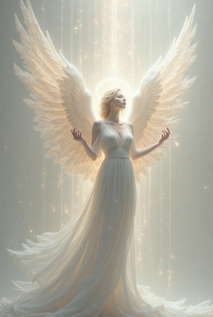 (((fullbody))) ANGELIC DELIGHT, BORN OF LIGHT, WINGED ANGELS, HEAVEN SENT, masterpiece, highly detailed, photorealistic, high resolution, spectral form, cinematic noir lighting, surreal photorealism, strong detailing