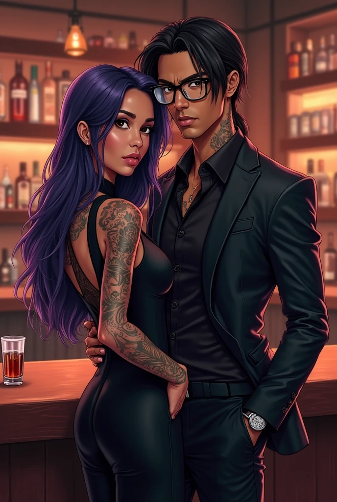rating:safe,realistic,photo \(medium\),outdoors,sunlight,masterpiece,vivid colors,best quality,expressive eyes,perfect eyes,perfect face,soft light,(a couple standing next to each other:1.5),
BREAK
((1man, handsome, perfect face and nose, a man with glasses, medium full beard, buzz cut, bald on top, black hair, dad bod, slight overweight, 45 years old, manly, wearing a suit with red tie)),anime aesthetic [SEP],
BREAK
1girl,(furry female anthro cat:1.2),sexy pose,cat tail,realtail,smile,seductive,in love,long wavy hair,bare shoulders,dress,black hair,black dress,thighs,breasts,purple hair,cowboy shot,short dress,strap slip,skirt,on side,backless outfit,wide hips,backless dress,spaghetti strap,lace,off shoulder,sleeveless dress,nape,bra,tattoo,multicolored hair,sleeveless,shiny,sexy,goth,anime,anime aesthetic,
BREAK
(trilinear),high detail hair,(sharp body),detailed body,on focus,gorgeous face,64k HDR+,cinematic lighting,sharp focus,depth of field,high contrast,shadows,bokeh,shot using a Nikon z7 camera with a 105mm focal length.,<lora:realtail2:1>,
