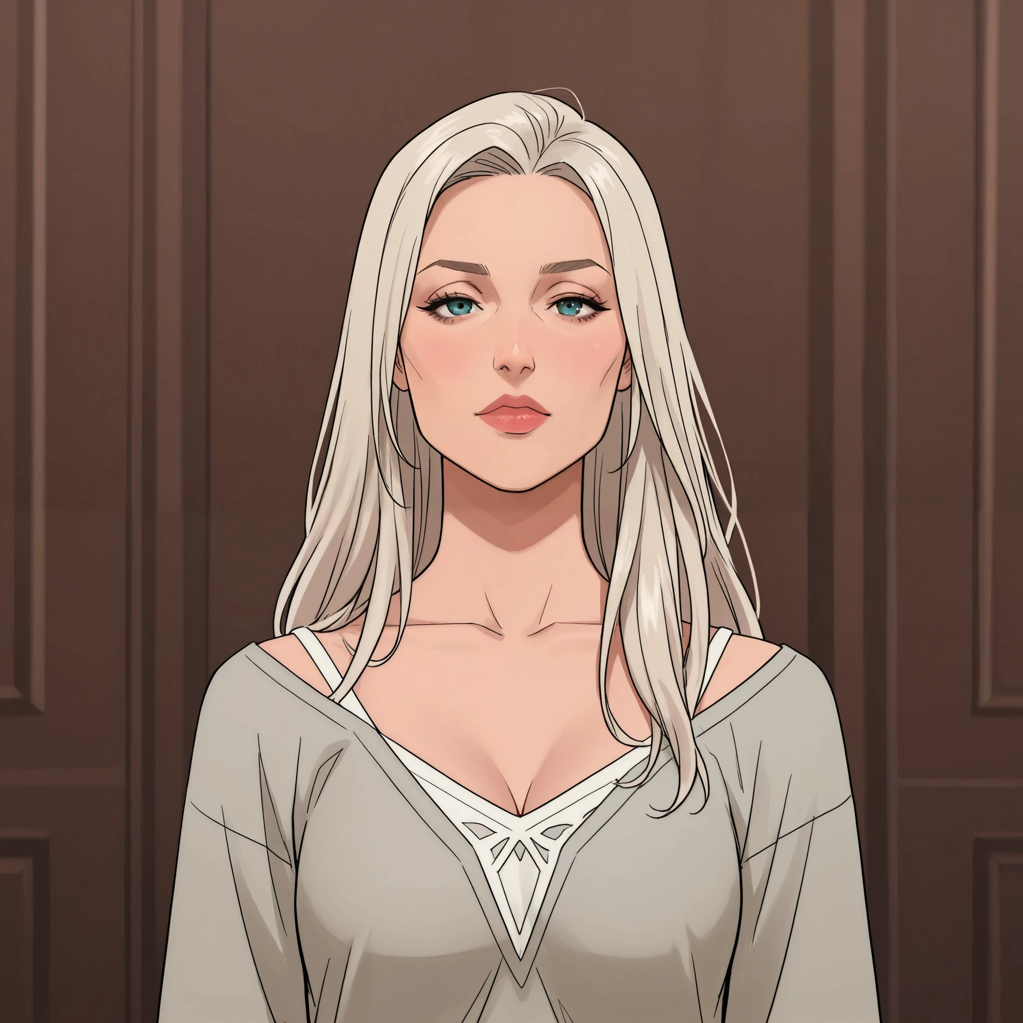 woman, only face, lateral