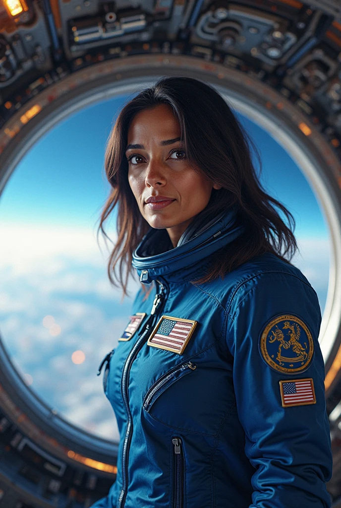 HoMaC0TTXV3C,
a beautiful smiling woman posing for masterpiece photo in a space suit, (space station hall ambience:1.3), (big smile),
(professional photo shooting), (high buget photo), (extremely detailed skin), (flawless skin), (model pose), (highly detailed facial features),
(perfect color grading), (High-quality textures and materials), (perfect lighting and environments), (accurate light and shadow effects), (perfect overall visual quality),
(natural light), (high quality photography), (intricate details), (8k), (HDR), (sharp focus), (medium close-up)