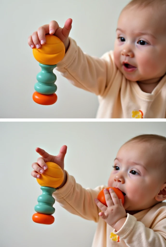 a photo of a child playing with educational toys