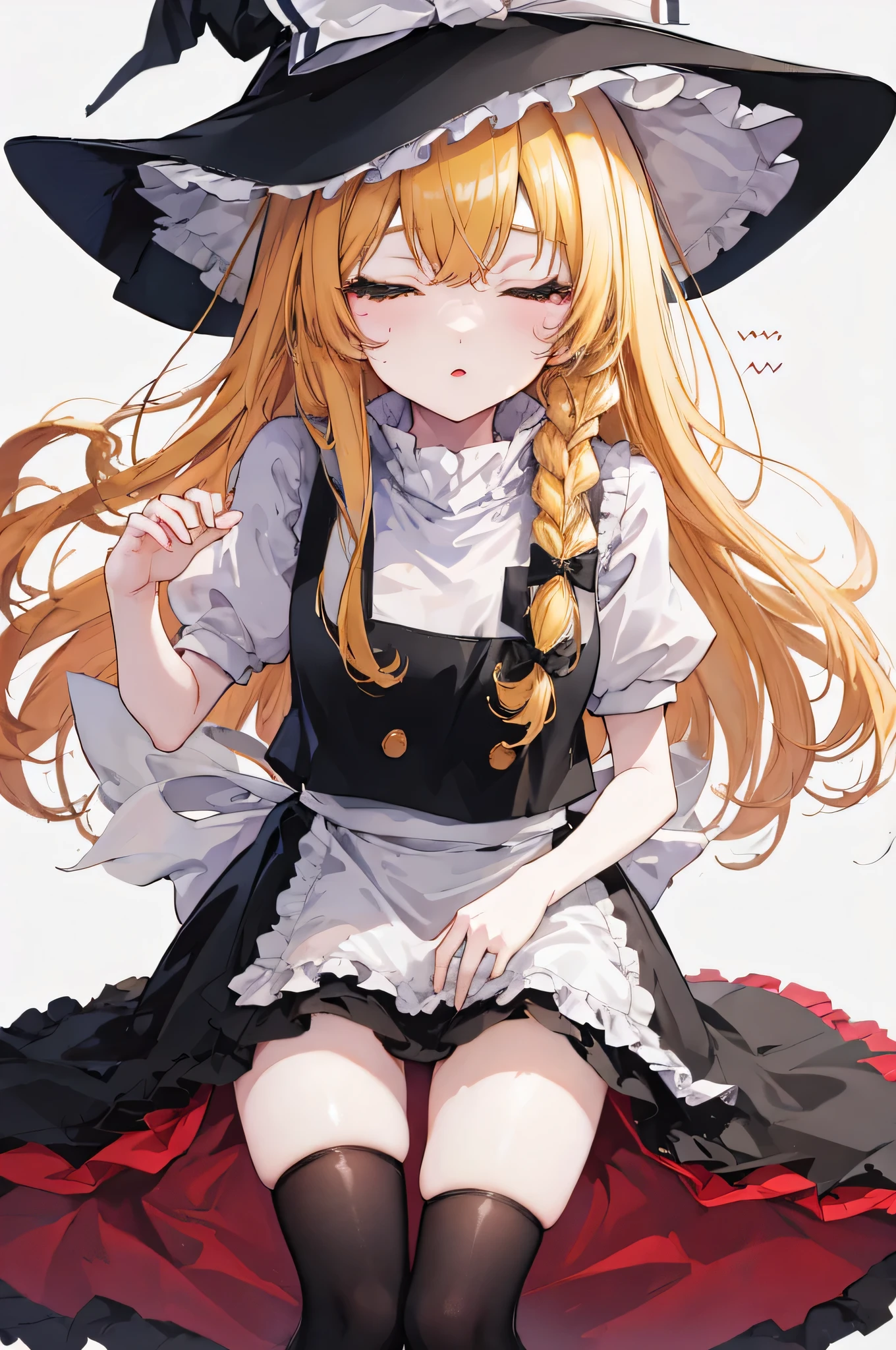 Kirisame Marisa,Touhou Project, small ,cover,thighs