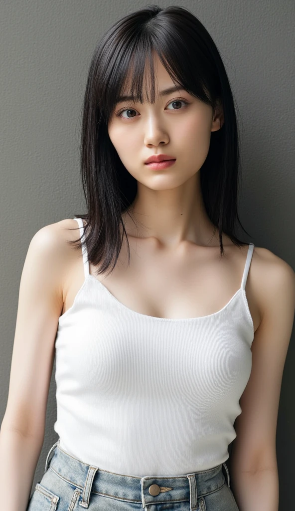best quality:1.2, masterpiece:1.2, Japanese girl, skinny:1.3, slender:1.3, skinny arms:1.3, thin waist:1.2, blue bra, anorexia1.2, ribs1.2,