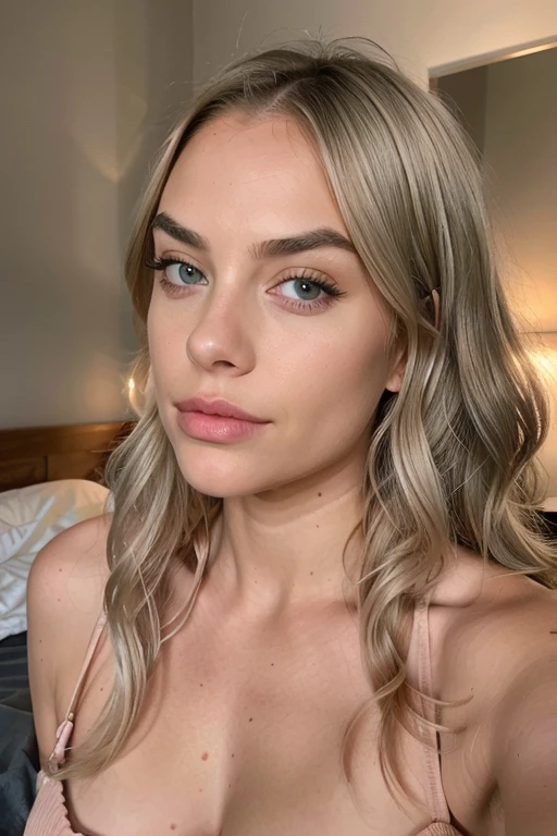 22 Jahre, Woman wearing white clothes, sexy girl with brown eyes, blonde hair and big eyes, Selfie einer jungen Frau, Schlafzimmer Augen, Natural makeup, direkt in die Kamera schauen,dezentes Make-up, breathtaking full body shot, kaffee, bar