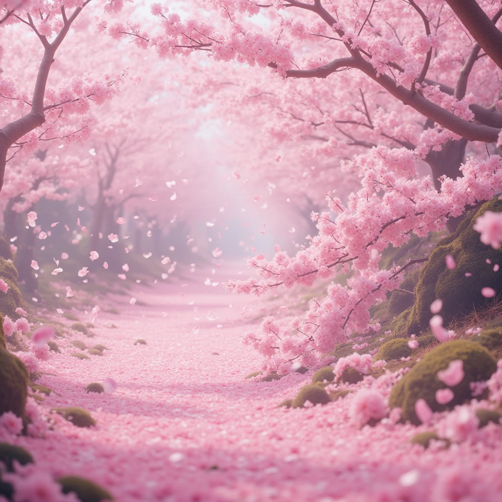 cherry blossom petals-FLUX