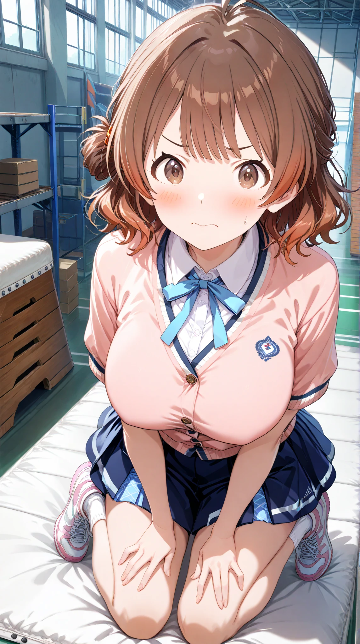 Asian woman with a very big breasng on a bed., aunt lateral, covered breasts andapanese model, con big breasts, perfe out of your head, beautiful upper body, Lots of gentle curves, big breasts, japanese goddessn big breasts, soft and translucent white iful detailed body and face, sfw huge breasts ochako uraraka image from the side lifting asts with her hands giant breasts holding her breasts