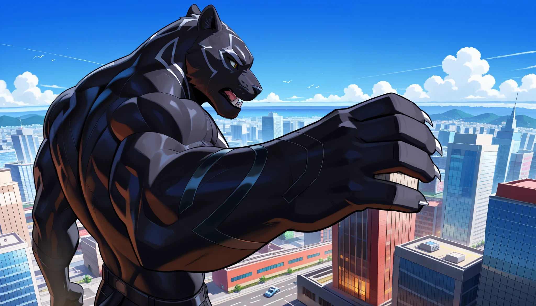 BlackPanther1024, macro in miniscule city