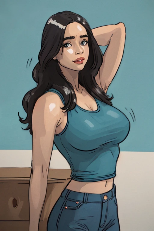 Jennifer Connelly sheet happy smile Character Lara croft full body cartoon image of a woman .cartoon style illustration, cartoon art style, cartoon art style, digital illustration style, highly detailed character design, cute detailed digital art, City fan art, Portrait Character Design, beautiful digital illustration, high-quality portrait, comic book art, young woman. expression of sexual desire a woman in bikini and panties with different poses, uniform model | type germ, type germ comic, por Ryan Yee, range murata and type germ, extremely detailed type germ, as seen on type germ, frank for, krenz cushart e type germ, ross tran style, style type germ, Kate Bispo Jennifer Connelly