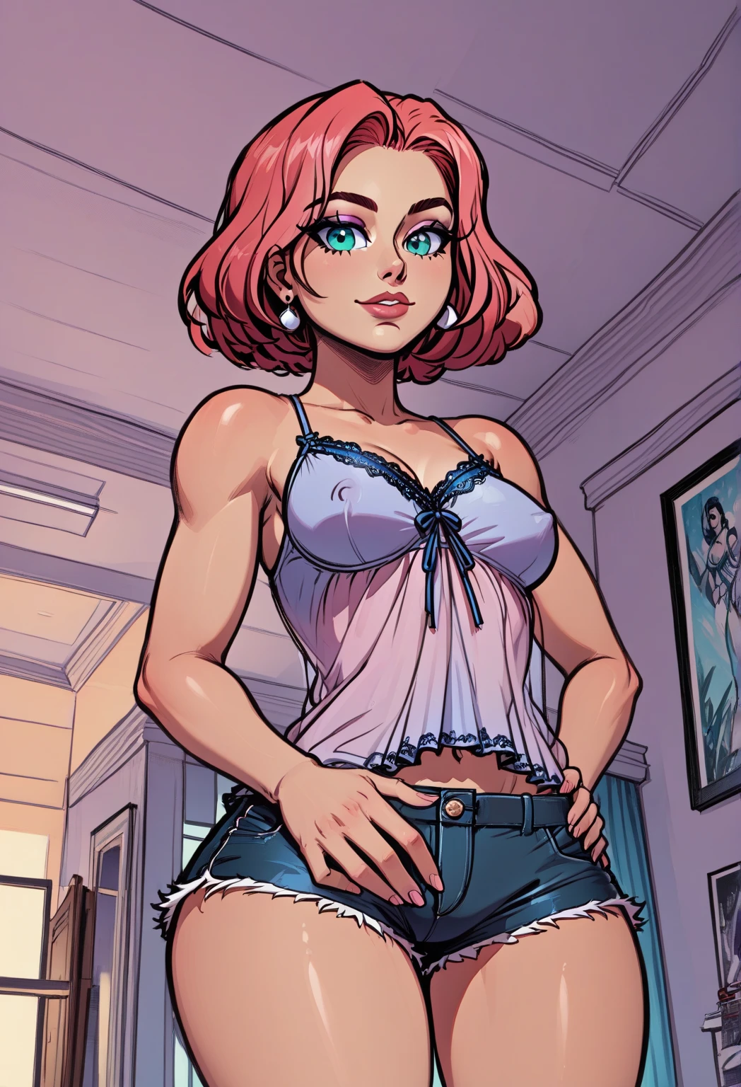 a close up of a woman in a bikini and a cape, Lois van Baarle e Rossdraws, CO Commission, personagem do rei dos lutadores, personagem de estilo anime, high resolution commission, no estilo digite germe, style digite germe, modelo uniforme | digite germe, fanart requintada altamente detalhada, extremely detailed digite germe, inspirado em rossdrawsdigital, design de personagens altamente detalhado, arte digital detalhada coragem, Forest fan art, Design de personagens de retrato, beautiful digital illustration, retrato de alta qualidade, Arte em quadrinhos, mulher jovem cabelo com transas lindas . Queen Anna of ArendelleBeautiful lined eyes Medium large bust and wonderful sexy clothes. image expression of sexual desire from waist to head illustration Queen Anne of Arendellensfw,obra-prima,maximum quality,((fichas de personagem,mesmo personagem,pressure gauges,Face lateral,luz)),scene of change of environment,pose too,fax de penteado,Pose Jitai,Cartaran Betarola,(fundo simples、fundo branco:1.3),lighting,multiple view, ((mulher)), corpo todo, garota sensual, no, feliz, sorriso, ajustar, esportivo, cabelo loiro,cabelo muito curto,corte de cabelo de duende, sobrancelhas escuras, olhos azuis,big sorriso, Pele branca, muscular, Ombros, Tonificado, espesso, espesso thighs, medium breasts, bonitinho, sensual, young mulher, 20s drawing of a woman with wings and bra top, inspirado em Rob Liefeld, anjo, possivelmente um anjo, high resolution commission, epic angle and pose, anjo alada, CO Commission, garota anjo cavaleiro, asas angelicais nas costas, lindo anjo feminino, anjo majestoso de corpo inteiro, of an beautiful anjo sorriso maroto sorriso feliz