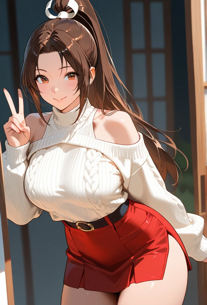 anime girl in red top and panties posing in kitchen, seductive anime girl, rin tohsaka, top rated on pixiv, beautiful alluring anime woman, fully clothed in red robes, attractive anime girl, anime moe artstyle, loli in dress, beautiful alluring anime teen, revealing clothes, teasing smile, [ 4 k digital art ]!!