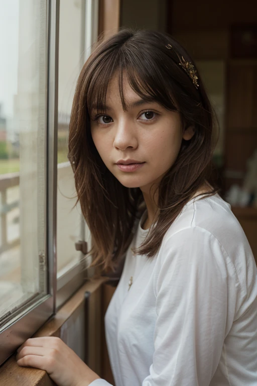 32k, Highest quality, masterpiece, Realistic, Very detailed, photograph, High resolution, 行photograph, High resolution, Confused, Smoother light, Official Art, Written boundary depth, Bright light,
close, thin, Detailed face, anger, Beautiful details in the eyes, 19 years old Korean, cute, Highest quality real texture skin,
T-Shirts,