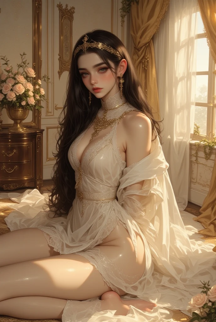 { - anatomy error}(Masterpiece - Ultra-detailed, Very high resolution) Prepare to be enchanted by a true masterpiece that combines ultra-detailed art with high-resolution rendering. This work depicts a mesmerizing woman with long black hair (1.3) and captivating green eyes captivating  (1.2), emanating an aura of elegance and mystery in Victorian environments. Intricate details and realistic textures invite you to explore every aspect of this enchanting composition.. Woman wearing classic Victorian costume from 1878. Red lips.  going, writing, lying down, standing, on your back, dynamic poses. Get ready to dive into a world where beauty and craftsmanship merge perfectly.