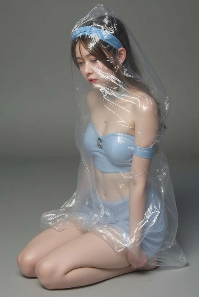 (best quality,4k,8k,highres,masterpiece:1.2),ultra-detailed,realistic,woman,detailed eyes and face,long eyelashes,beautiful detailed lips,extremely detailed eyes,closed eyes,dark hair,wild curly hair,dark makeup,bright red lips,tight web bondage,black silk cocoon,struggling woman, entangled,desperate expression,
shadows,low key lighting,surreal atmosphere,soft focus,erotic art,visual tension,claustrophobic,feeling trapped,delicate silk threads,close-up view,detailed skin texture,dramatic pose,dynamic movement,subtle color tones,limited color scheme,dramatic contrast,emotional intensity