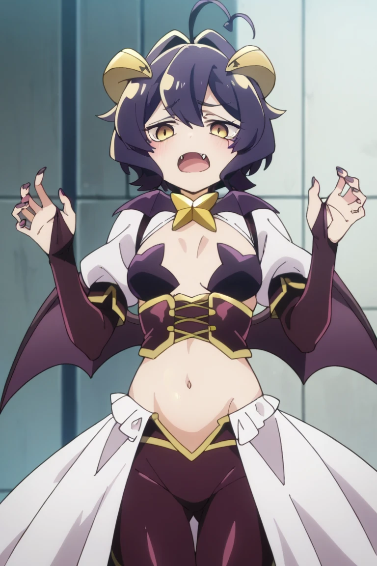 FFA,from below,leg up,sole,feet,looking at viewer,masterpiece,highres,best quality ,masterpiece,solo,1girl,Utena Hiiragi,Magia Baiser,feet,soles of feet,black thigh high stockings,feet focus,evil smile,smirk,open mouth,skin fang,yandere,breasts, bellybuttom, sweating,feet,five toes,feet focus,back light,((soles of feet)),((from below))