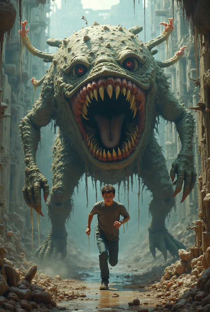 Monsters helping humans