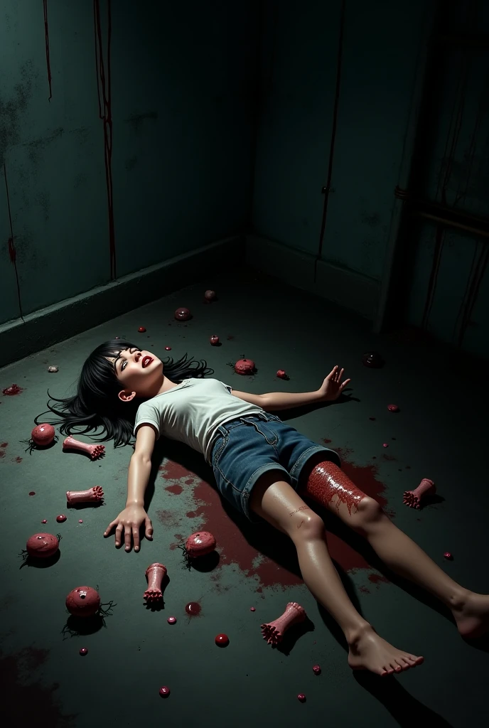 Criminal turturing death body and cutting Head