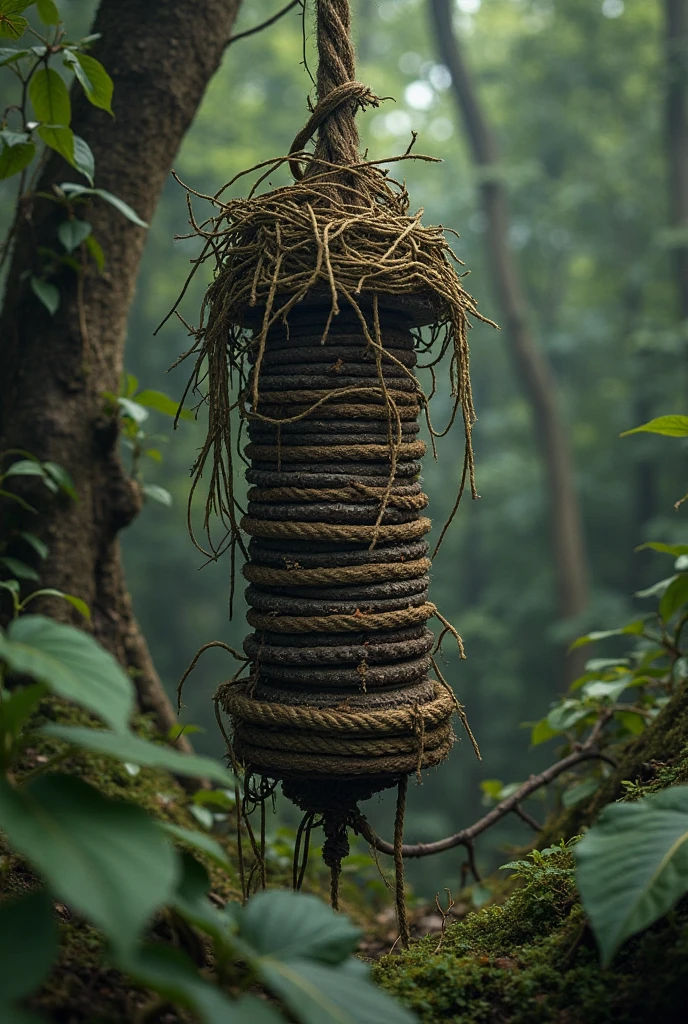 Nsfw, porn, Japanese girl, 18 years old,  perfect face, hyper realistic face, very cute face, head looked up, body stretched in bondage rope, holding back the pain expressions, wet body, wet hair, caught in the rain, naked body, nude body, hyper realistic body, medium breast, bondage, (((both arms spreading up, restrained, both rope))), ((spreading your both legs, wide open legs, stretched the rope, restrained, both legs rope bondage)), Vagina expossed, Hyper realistic vagina)), ((body stretched out in the air)) , in the middle of a dark and scary forest, the light was a bit dark, the weather was raining heavily