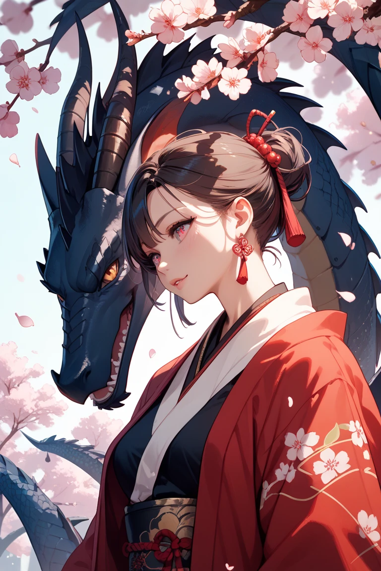 A geisha and a dragon