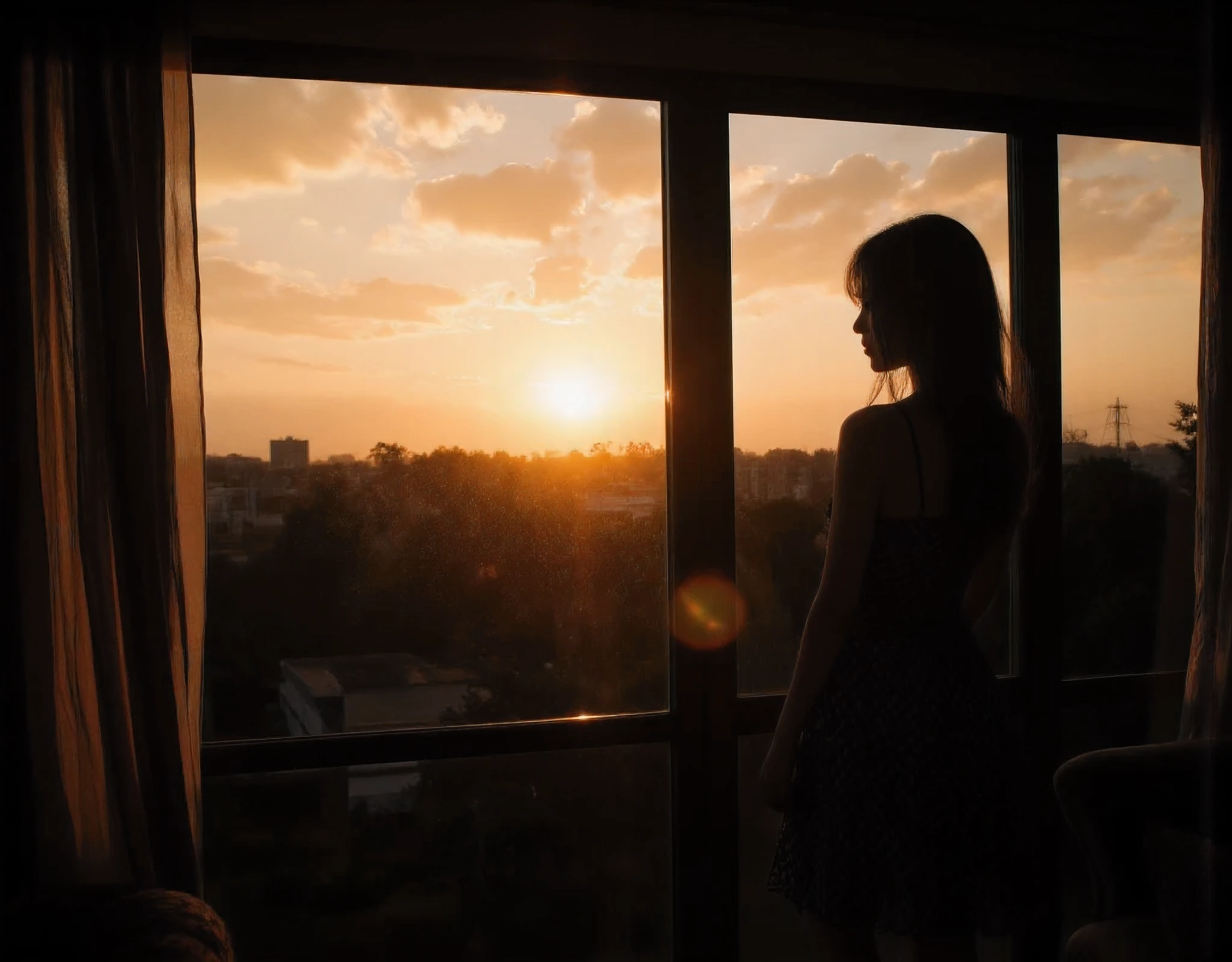 Silhouette against the sunset looking out towards the sunset, see through dress due to the sunlight (Large and prominent perky breasts) Flash photography, gyaru, Aesthetically pleasing cinematic composition, epic perspective, dramatic lighting and shadows, symmetrical and detailed, Cute girl with small perky breasts in a black and white geometric print summer dress at the veranda at her home during evening relaxing as she looks out the window , Metro Manila, philippines, Evening, nighttime, Cute tan brown-skinned Filipina-korean goth girl, Cute and adorable milf mommy wearing her sexy and alluring Cute girl in a black and white anime summer dress at the veranda at home during sunset relaxing as she stands by the window looking at the sunset, fit athletic toned sexy fit and athletic Filipina-korean woman, tan skin photorealistic and life-like taken from a Leica m9 50mm 1.2, lowlight photography, 4kPhoto_PDXL Photorealistic, 30 years old , Filipina brown skinned pacific islander Spanish mix girl, high resolution, life-like details, Freckles, moles, simple and elegant demeanor, lovely and ethereal face, Photorealistic and life-like skin texture, lovely kissable pouting lips, sexy sensual and alluring seductive pose , surprised face as she looks at me, Cute girl in a summer dress at the veranda at home during dusk relaxing in the outdoor couchTaken from a Leica m9 50mm 1.2, lowlight photography, At the house, My Sweet adorable innocent and sexy pre-adolescent girl is standing looking at the sunset, sexy and voluptuous goth very young in in plaid school skirt and small tight croptop spaghetti strap, 1girl Cozy bedroom , 4kPhoto_PDXL Photorealistic, 12-years old , Filipina brown skinned pacific islander Spanish mix girl, high resolution, life-like details, Freckles, moles, simple and elegant demeanor, lovely and ethereal face, Photorealistic and life-like skin texture, ,