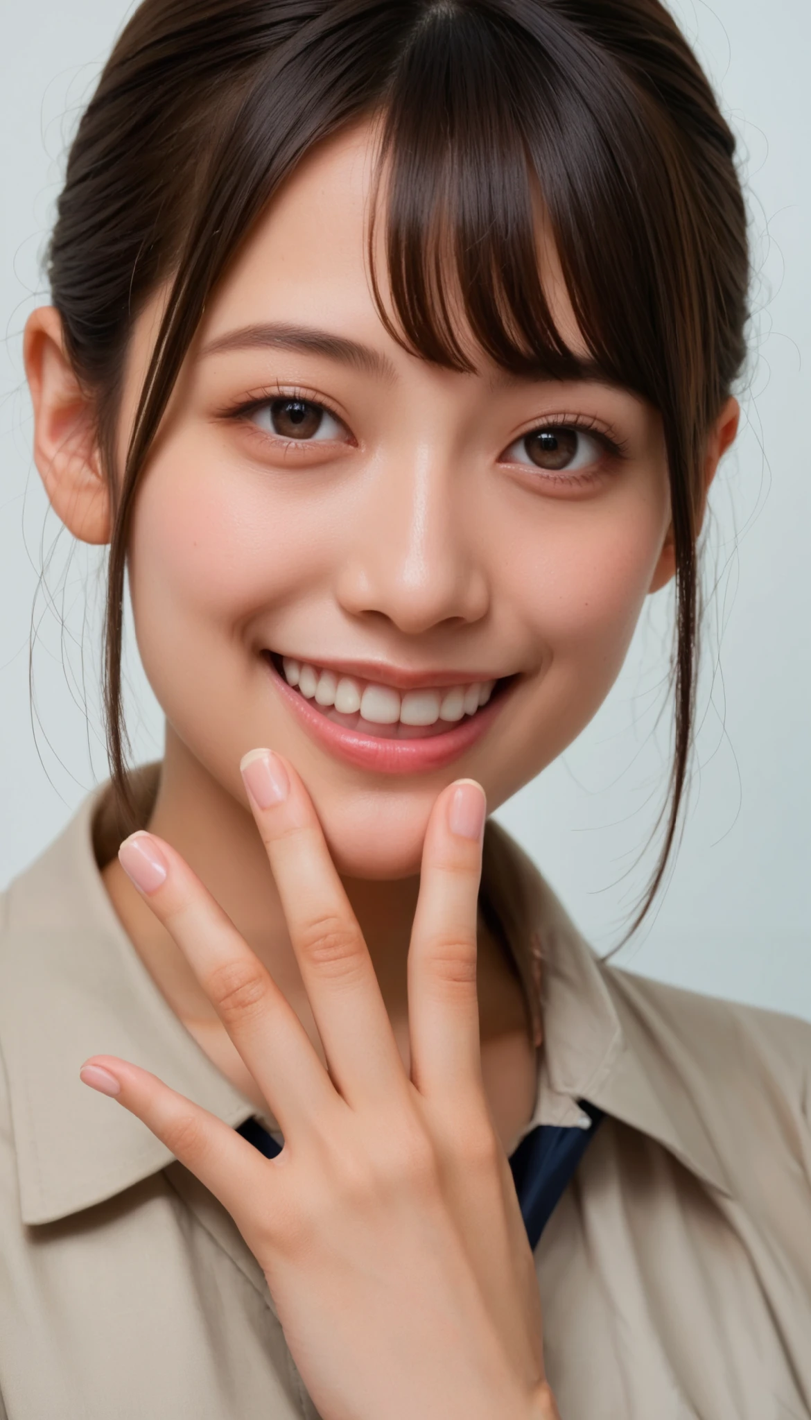 score_9, score_8_up, score_7_up, source_Genuine, rating_safe, high resolution image, masterpiece, top quality, amazing quality, extremely detailed, exquisite detail, sharp detail, sharp focus, professional writing, female travel planner, dark hair, fair skin, dark hair, neat bob, bangs, detailed face, detailed eyes, polished nose, smiling face, looking at the viewer, perfect hands, perfect anatomy, (travel agent), guiding gestures,