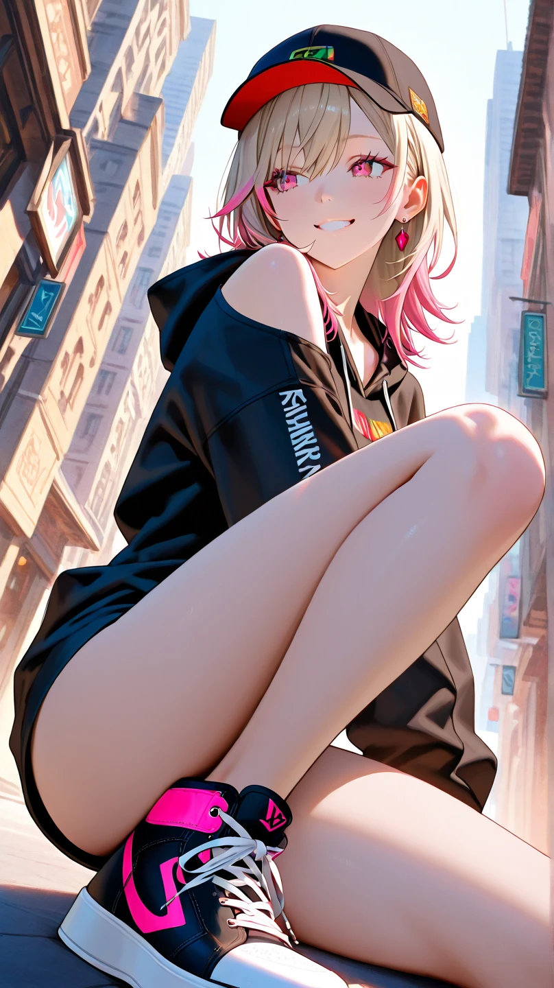 sketch,anime screencap,(black abd pink:fusion between pop art and art deco styles), loose lines, bold lines, on paper, in an ancient city, Full body, Beautiful anime waifu style 1girl, cinematic action, highly detailed, realistic, Isometric, this image with a high-resolution photograph,skindantation,(view from below captures), the entire body of a cute 1girl as she stands in a dynamic pose,showing pussy,1girl,cameltoe,pussy line,nipples visible through clothes,bob hair,pussy juice stain,saliva trail,