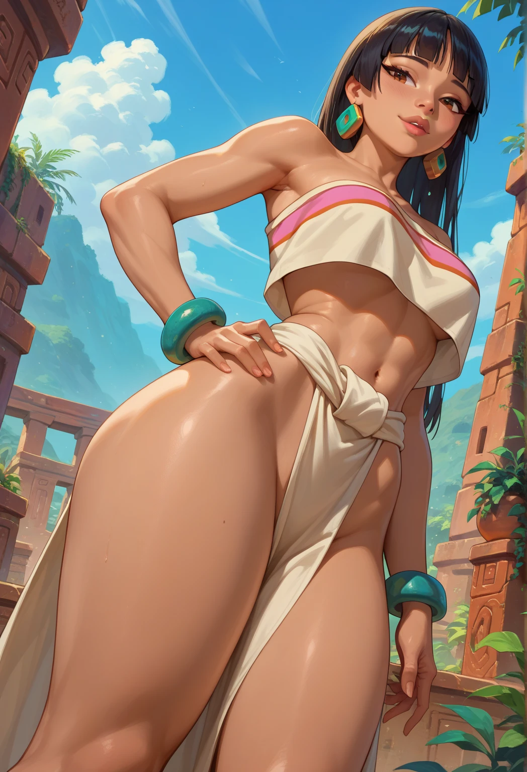 ((masterpiece,最高of品質)),1女of子,alone,(full nude)of, Chunli, 美しいdetailed faceof, detailed face, (full nude)of, full body photo, 美しい浜辺of背景, (full nude)of, anatomically accurate body、accurate and detailed, (本物ofマンコが見れるよ:1.5), 