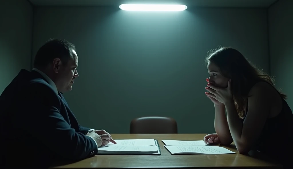 Photo réelle.
Dans une salle de classe avec de la fumer artificielle verte et grise se trouve un professeur et son eleve pendant un cours particulier.
étudiante: elle a les cheveux roux, longs et ondulés, assise à un bureau, entrain d ecrire la tête baissée.
Derrière elle, son enseignant, qui a un teint bronzé et des cheveux noirs courts, a ses mains posées sur les épaules de l etudiante , affichant un visage satisfait, indiquant qu'il a le contrôle de la situation.