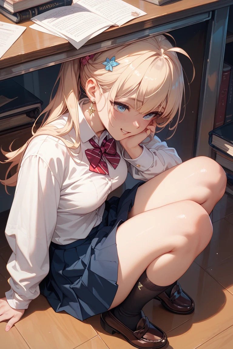 (((night,真night中))),((Dark atmosphere)),((Perfect Anatomy:1.2,Realistic:1.3,Raw photo:1.3,masterpiece、highest quality、Ultra - High resolution、High resolution、Extremely detailed CG、8k)),((attractive way to sit)),((((Crouching pose)))),1 female,alone,18-year-old、High school girl beautiful girl,Japanese,((Beautiful and exquisite face and eyes:1.2,Big beautiful eyes:1.0,)),(Brighten your eyes),((Beautiful woman))、Blonde,Long Hair,(Center parted hair:1.4,amount),Medium chest,((slim body)),Small Head:1.3,skinny,(Brown Skin:1.6),((Sunburn mark:1.4)),(Oily skin,Glowing Skin,Shiny skin,Sweat:1.2),(school uniform、Dark blue blazer jacket、Checkered pleated mini skirt),(prostitution),Dirty back alley、Tokyo、((Turn your body forward)),(lonely),((Feeling melancholy))、Stick out your crotch、(Apathy),(Lucky)、((Expressionless))