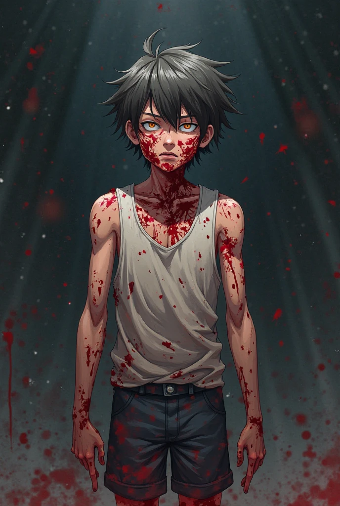 Zombie anime boy