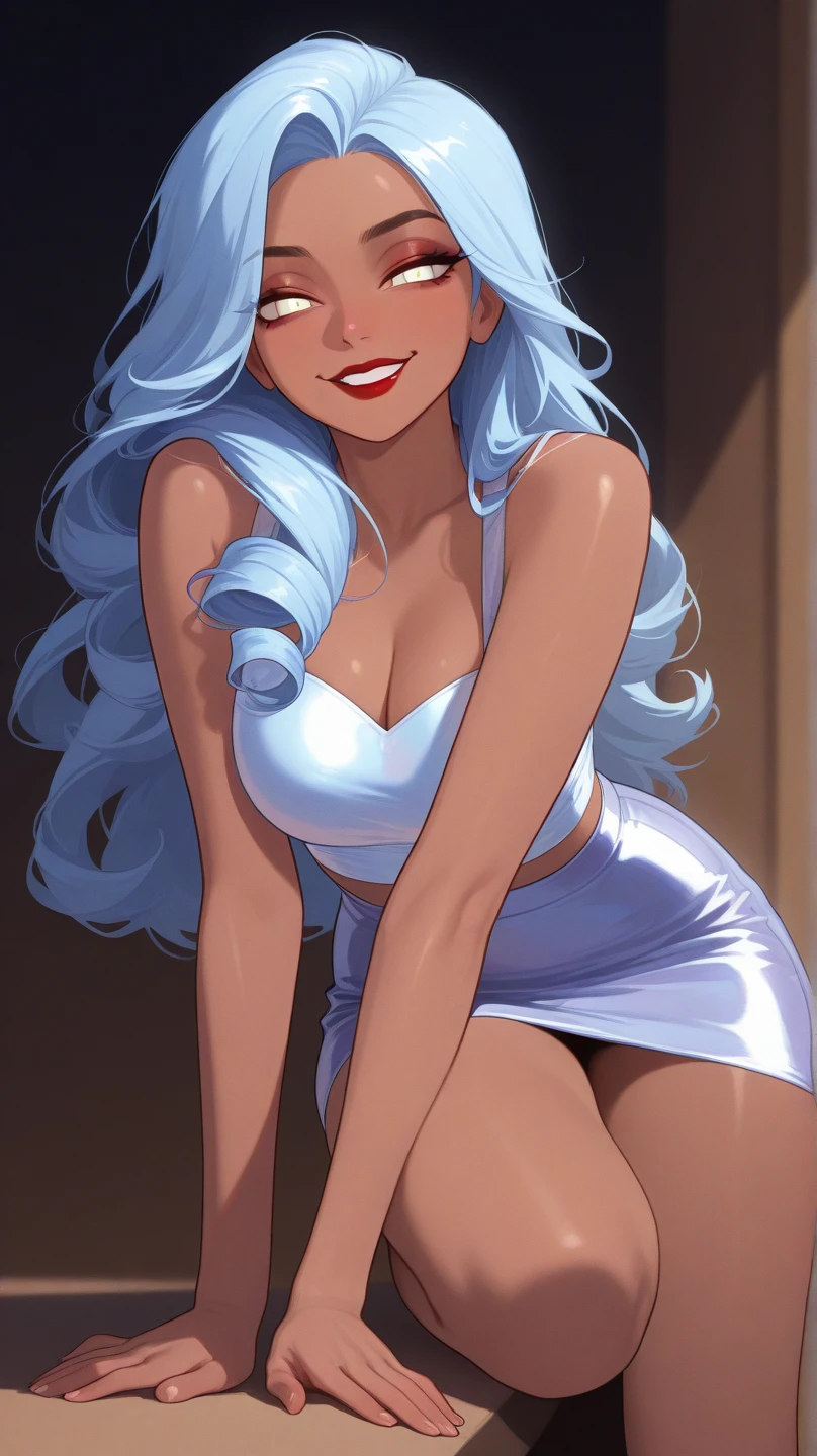 8k A stunning 38-year-old woman italian beautiful SENSUAL and a body that exudes confidence, dressed in a delicate she is wearing MINI DRESS AND sensual secretary clothes that hugs her curves in all the right places, in a charming way She is in her OFFICE WORK