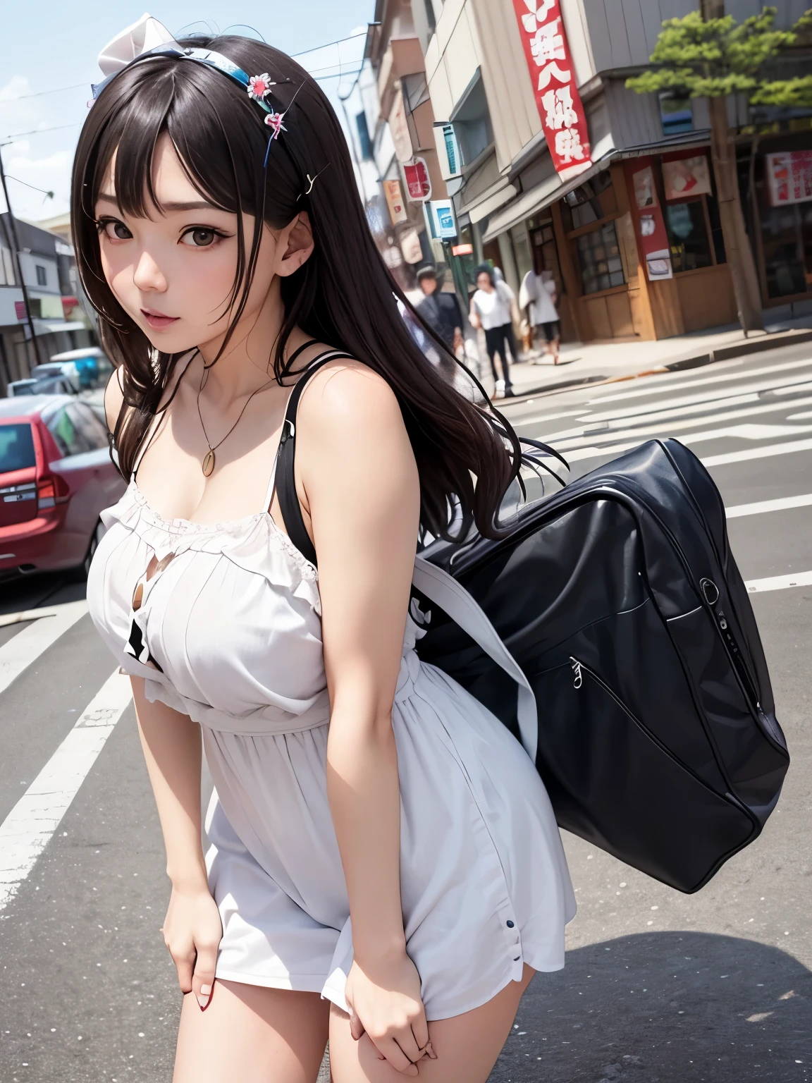 girl、cute、Completely naked、slingshot bikini、Embarrassed face、Are crying、tears、Shibuya Scramble Crossing、Many buildings are built、Ahegao、first round、Lock、bukkake、whole body、Tattoo、Spread your legs、tits