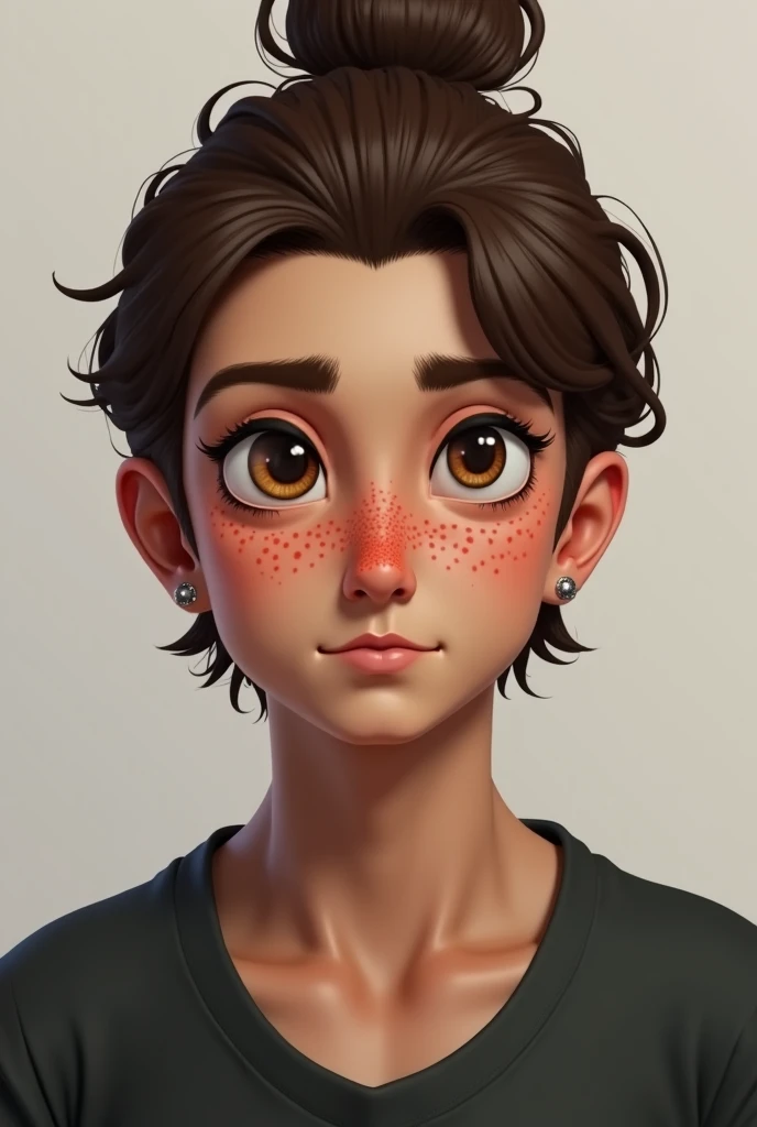 portait of ((stunningly attractive)) girl in bed, ((perfect femine face)), (+freckles) (+busty) (+short hair), intricate, 8k, artstation, highly detailed, digital painting, intense, sharp focus